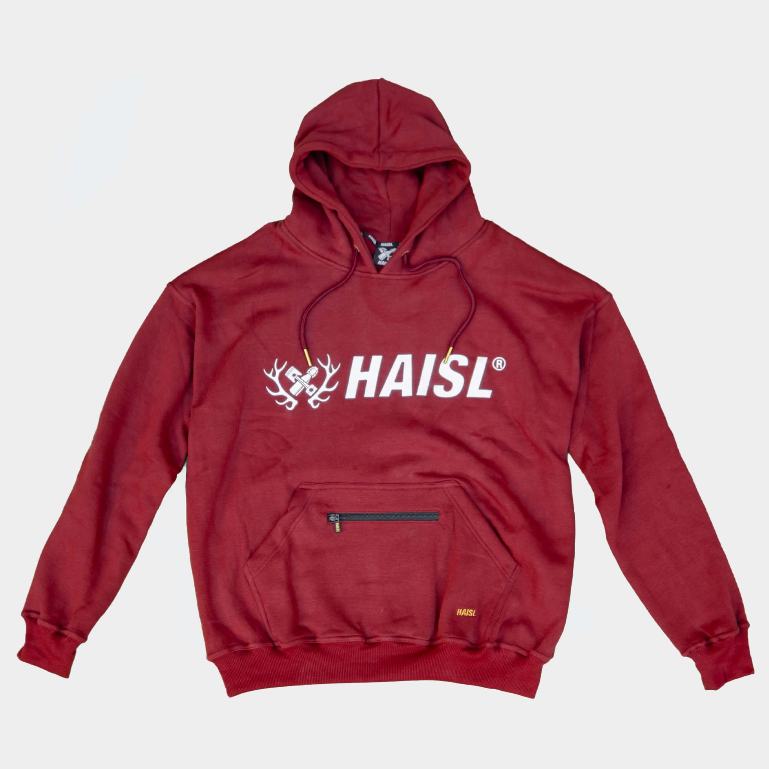 Line Hoodie red